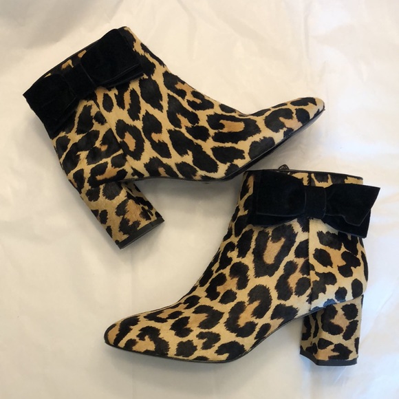 Kate Spade “Holly” Genuine Calf Hair Block Heel Booties, Size 6. Retail $358. - Picture 7 of 16